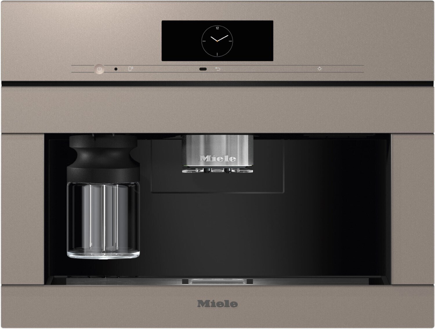 Встраиваемая кофемашина с опцией DirectWater Miele CVA 7845 бежевый перламутровый
